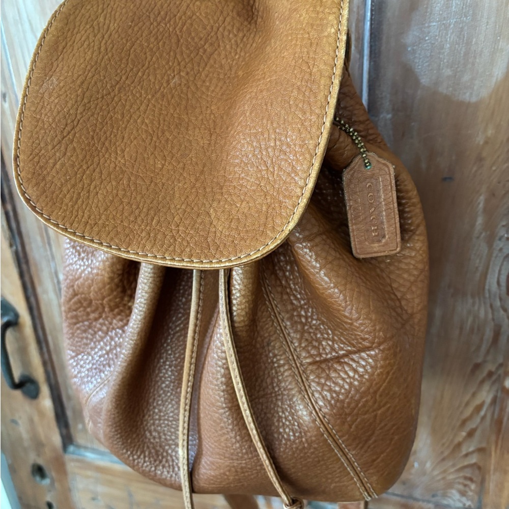 Coach Leather Backpack